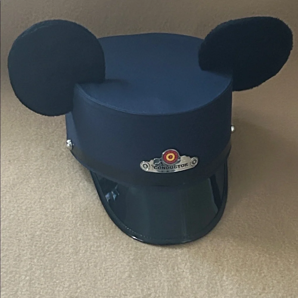 Disney California Adventure Navy Blue Conductor Hat with Ears - Picture 1 of 6